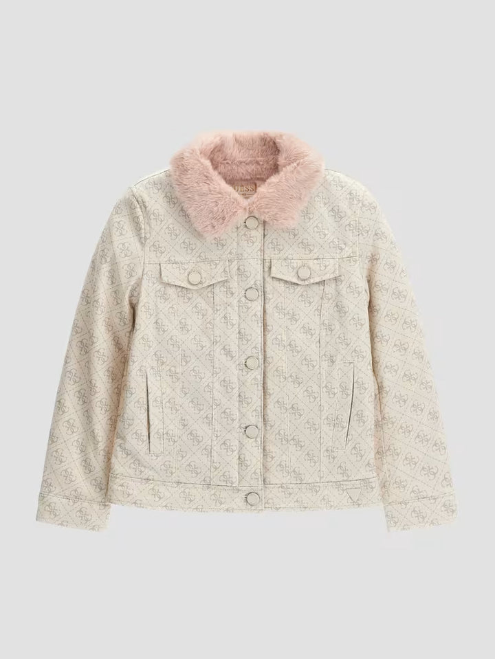 Guess Quattro G Print Denim Jacket (7-16)