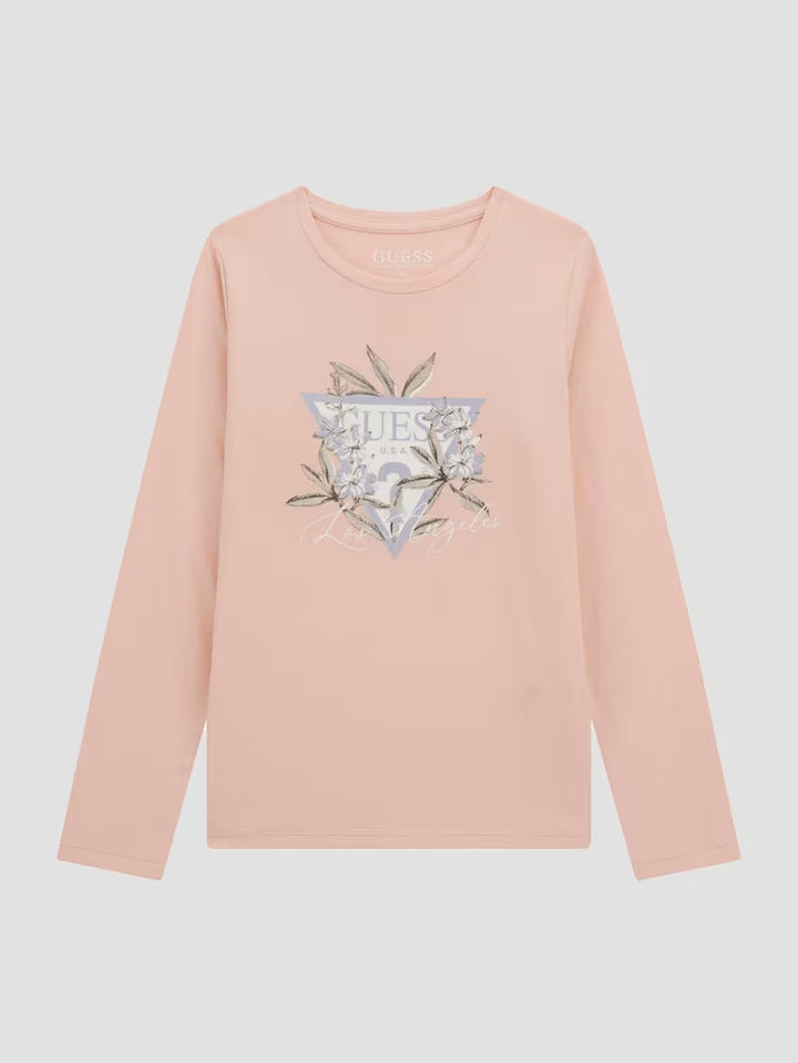 Guess Glitter Signature Triangle Tee (7-16)