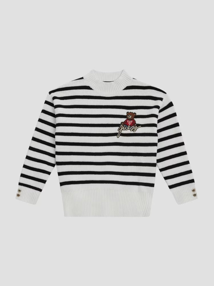 Guess Bear Logo Striped Sweater (7-16)