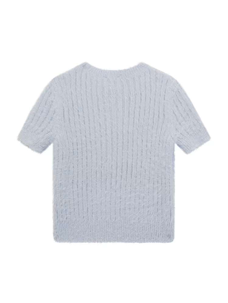 Guess Fuzzy Sweater Top (7-16)