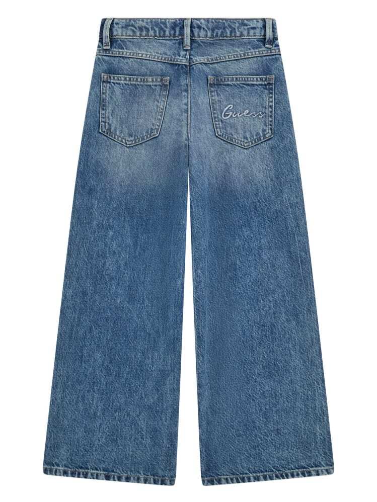 Guess Embroidered Denim Culotte Jeans