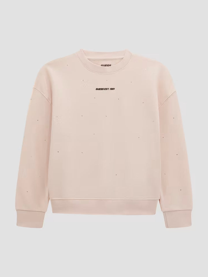 Guess Mini Me Rhinestone Active Sweatshirt (8-16)