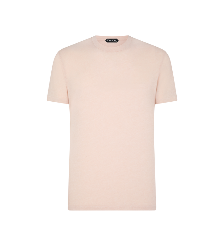 TOM FORD COTTON BLEND MELANGE CREW NECK T-SHIRT