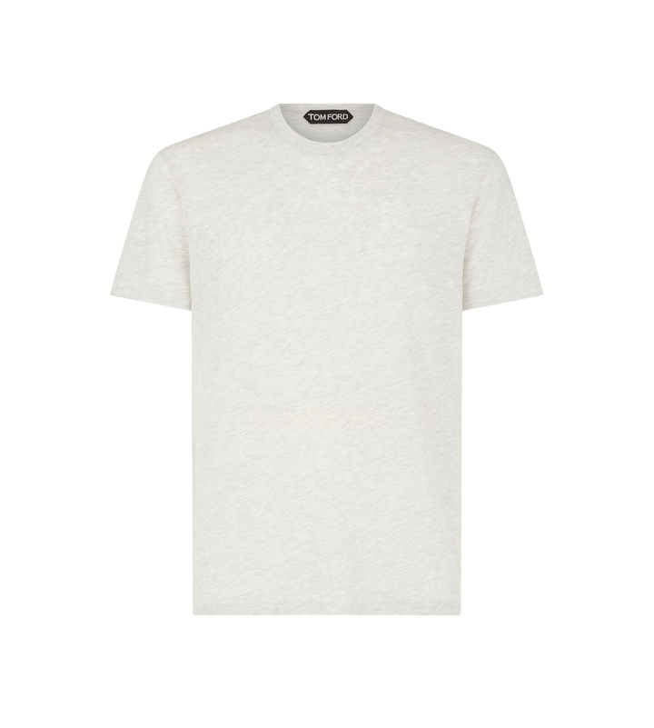 TOM FORD COTTON BLEND MELANGE CREW NECK T-SHIRT