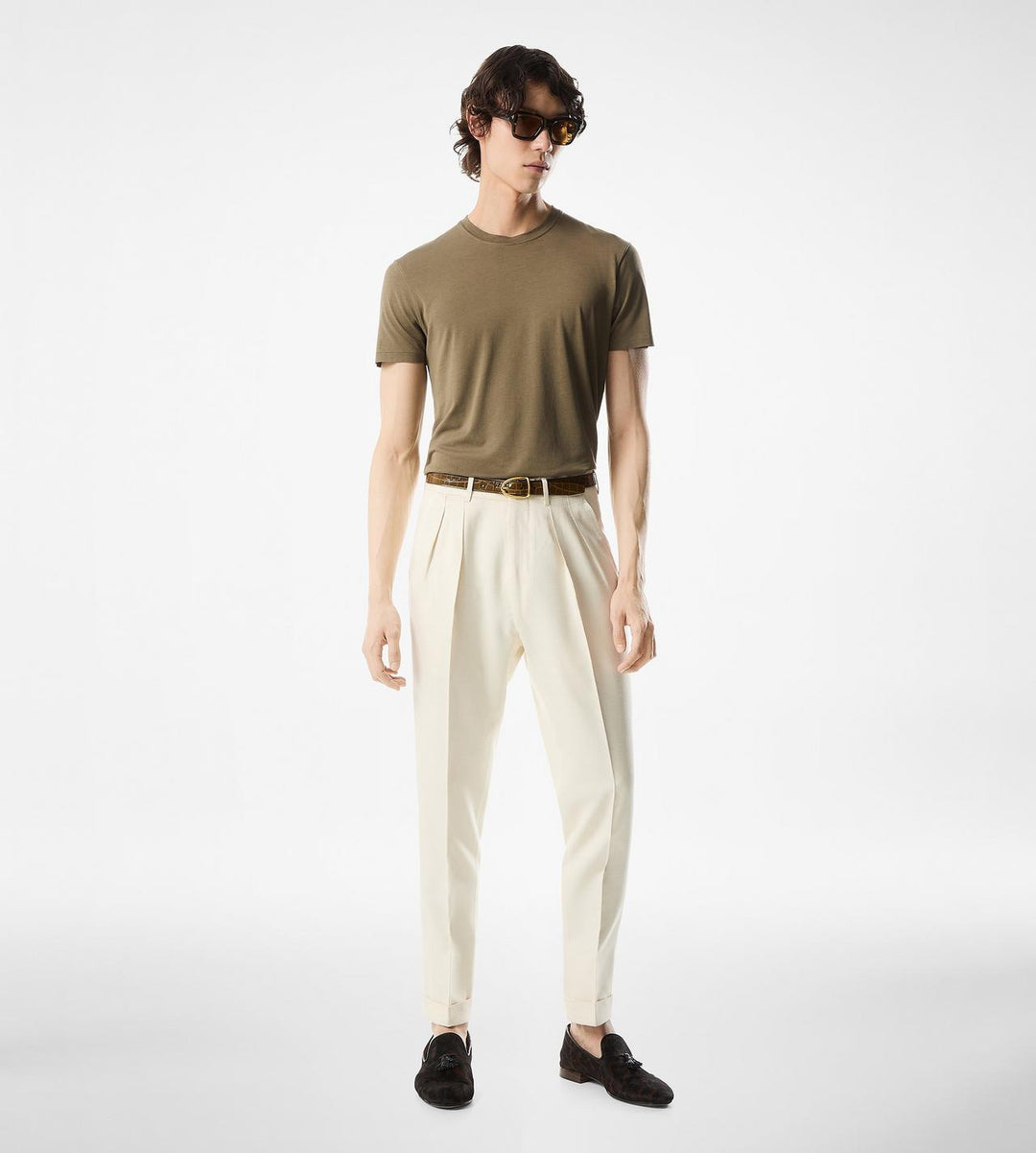 TOM FORD LYOCELL COTTON CREW T-SHIRT