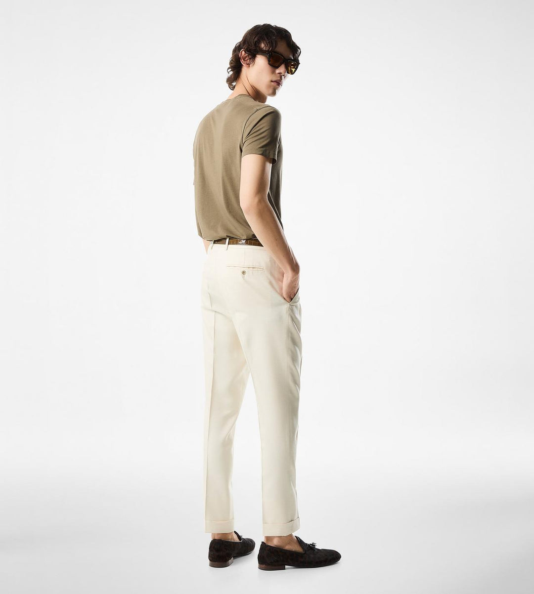 TOM FORD LYOCELL COTTON CREW T-SHIRT