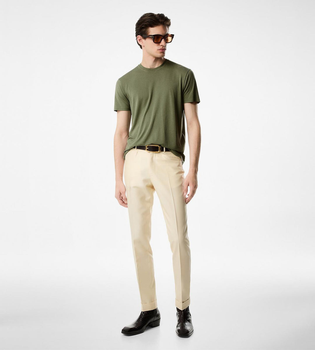 TOM FORD LYOCELL COTTON CREW T-SHIRT
