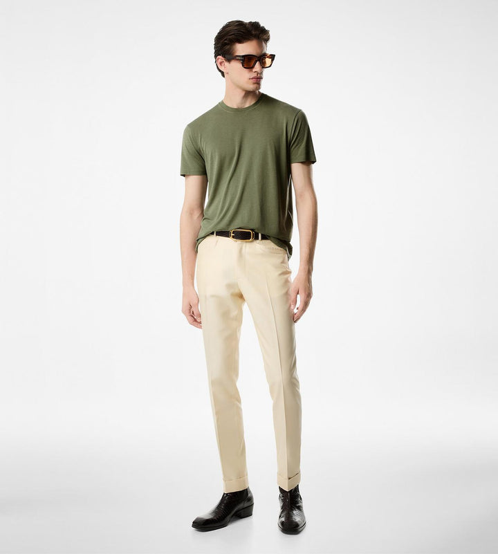 TOM FORD LYOCELL COTTON CREW T-SHIRT