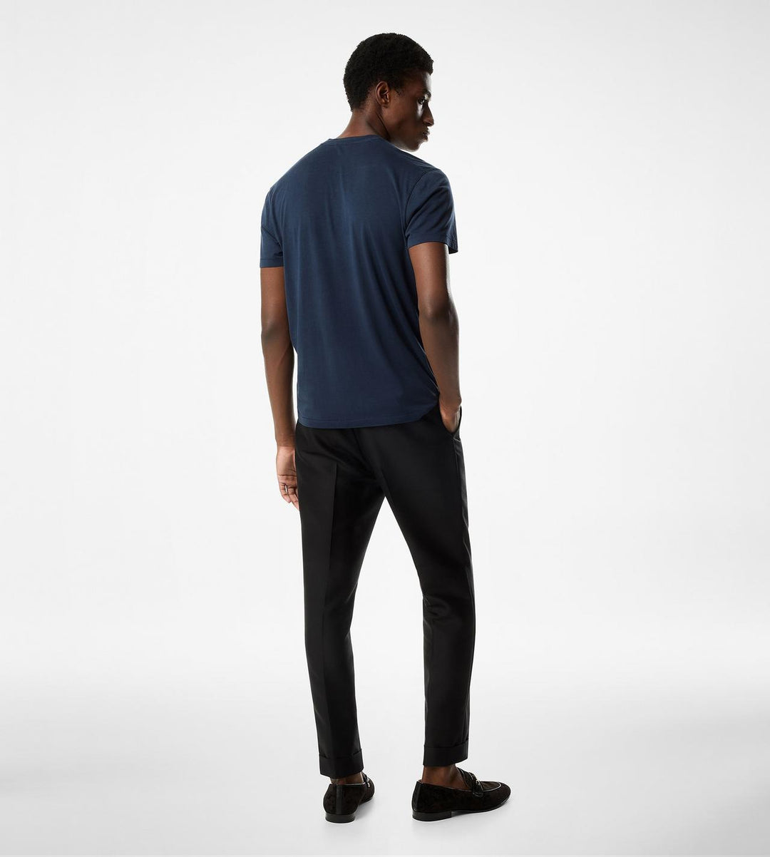 TOM FORD LYOCELL COTTON CREW T-SHIRT