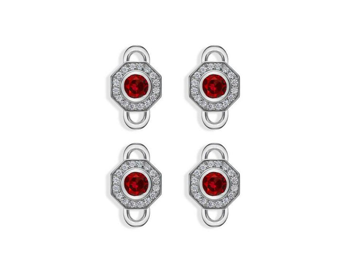 TOM FORD OCTAGON DIAMOND STUDS
