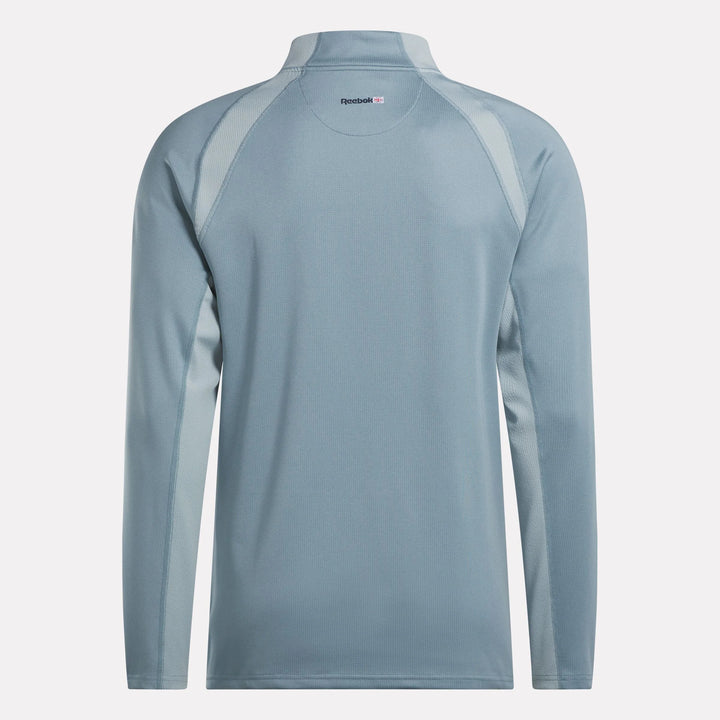 Reebok Men's Long Sleeve Aero Flex 1/4 Zip Pullover Top