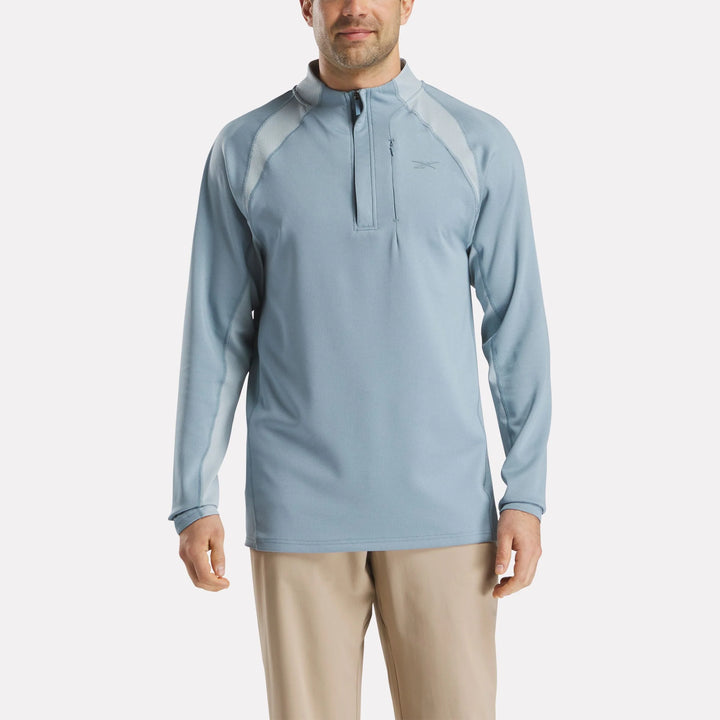 Reebok Men's Long Sleeve Aero Flex 1/4 Zip Pullover Top