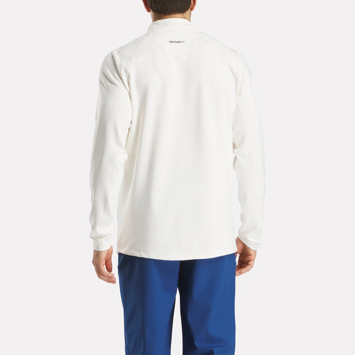 Reebok Men's Long Sleeve Aero Flex 1/4 Zip Pullover Top
