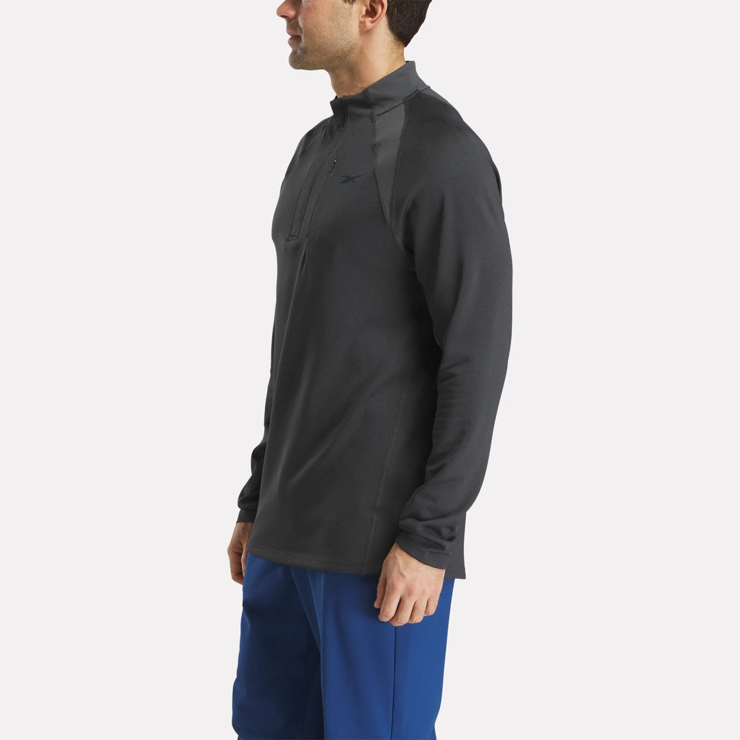 Reebok Men's Long Sleeve Aero Flex 1/4 Zip Pullover Top