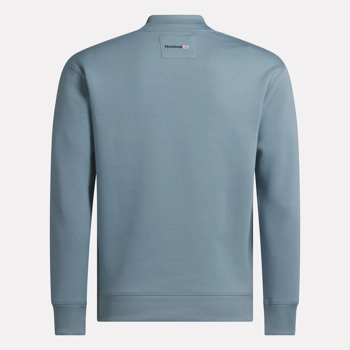 Reebok Men's Long Sleeve Signature Legacy Crest Pullover Top