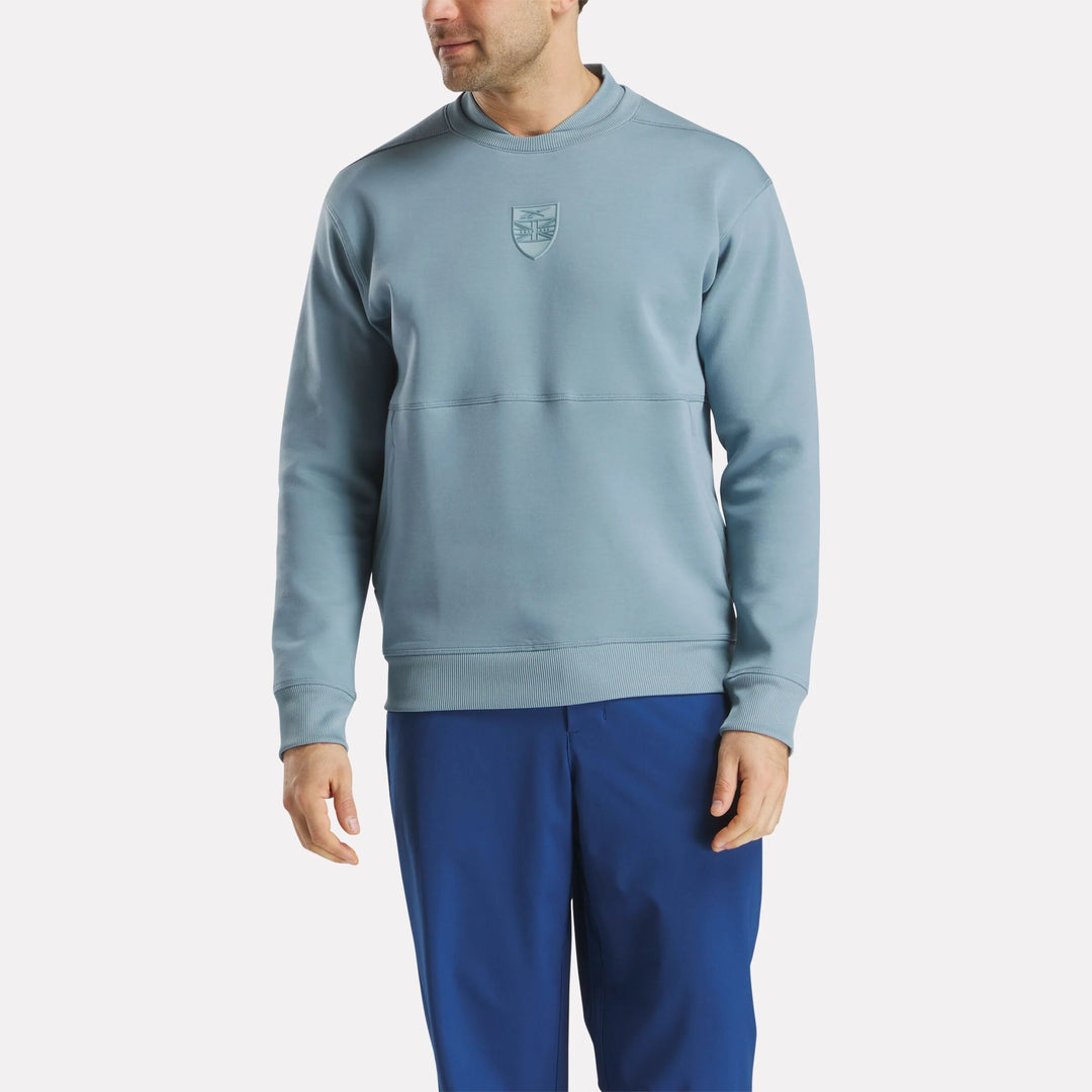 Reebok Men's Long Sleeve Signature Legacy Crest Pullover Top