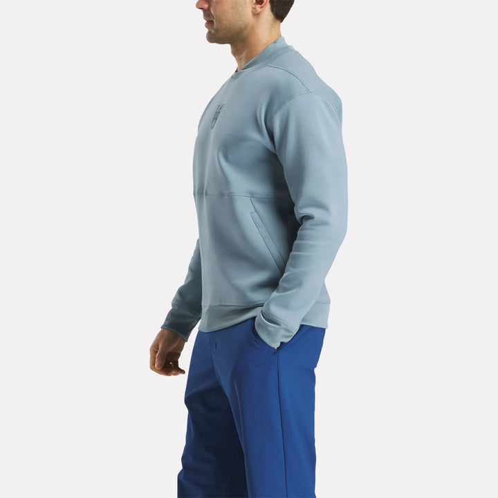 Reebok Men's Long Sleeve Signature Legacy Crest Pullover Top