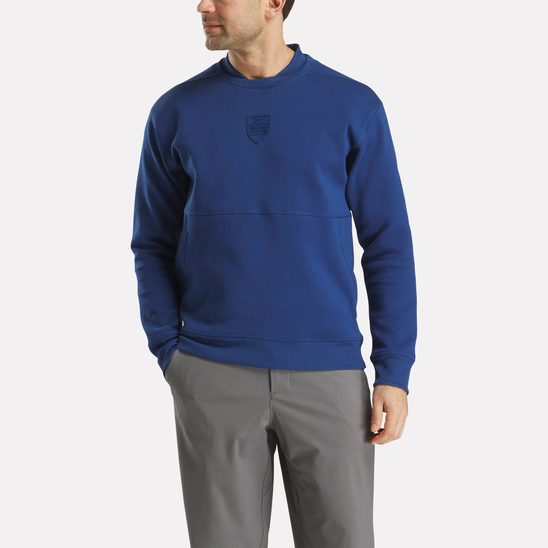 Reebok Men's Long Sleeve Signature Legacy Crest Pullover Top