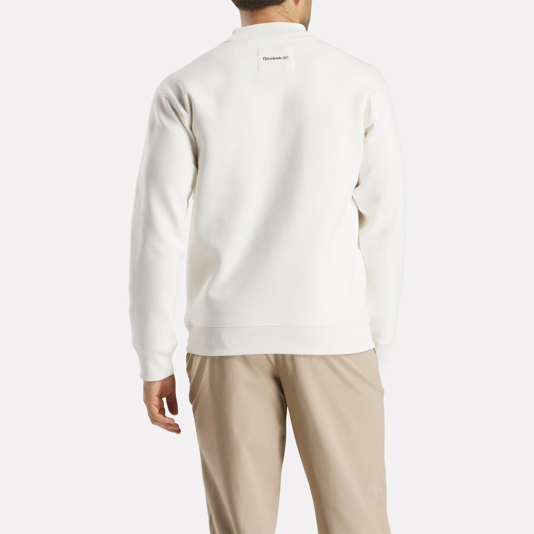 Reebok Men's Long Sleeve Signature Legacy Crest Pullover Top