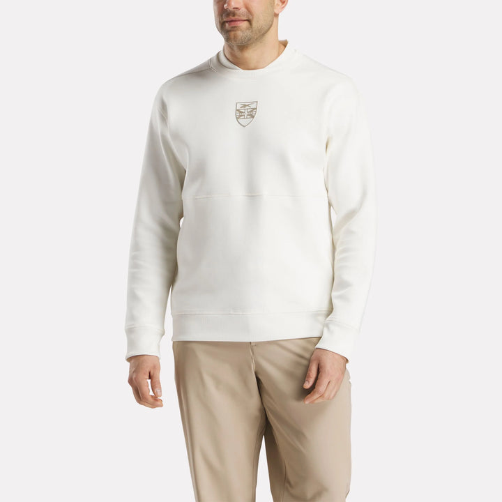 Reebok Men's Long Sleeve Signature Legacy Crest Pullover Top