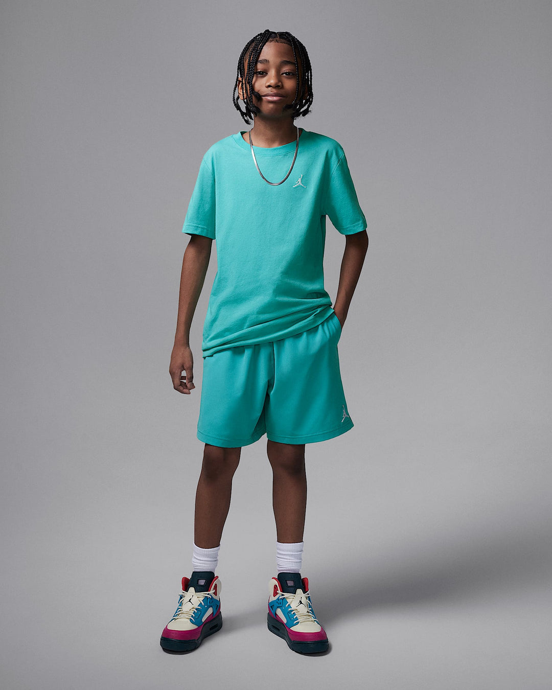NIKE Jordan Big Kids' Jumpman Air Embroidered T-Shirt
