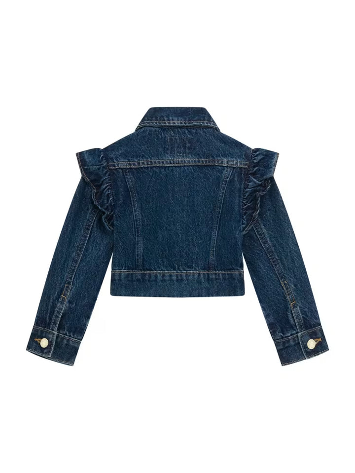 Guess Lurex Denim Ruffle Jacket (3M-7)