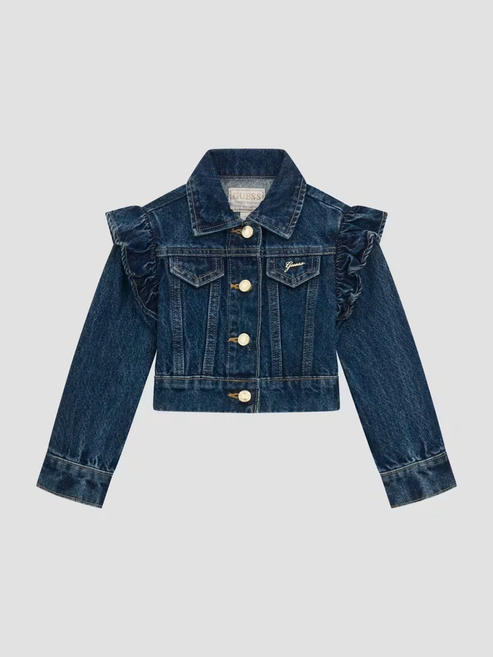 Guess Lurex Denim Ruffle Jacket (3M-7)