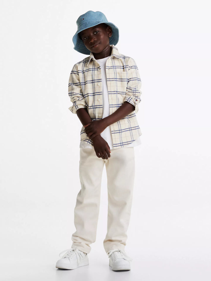 Tommy Hilfiger Kids' Long-Sleeve Check Stretch Shirt