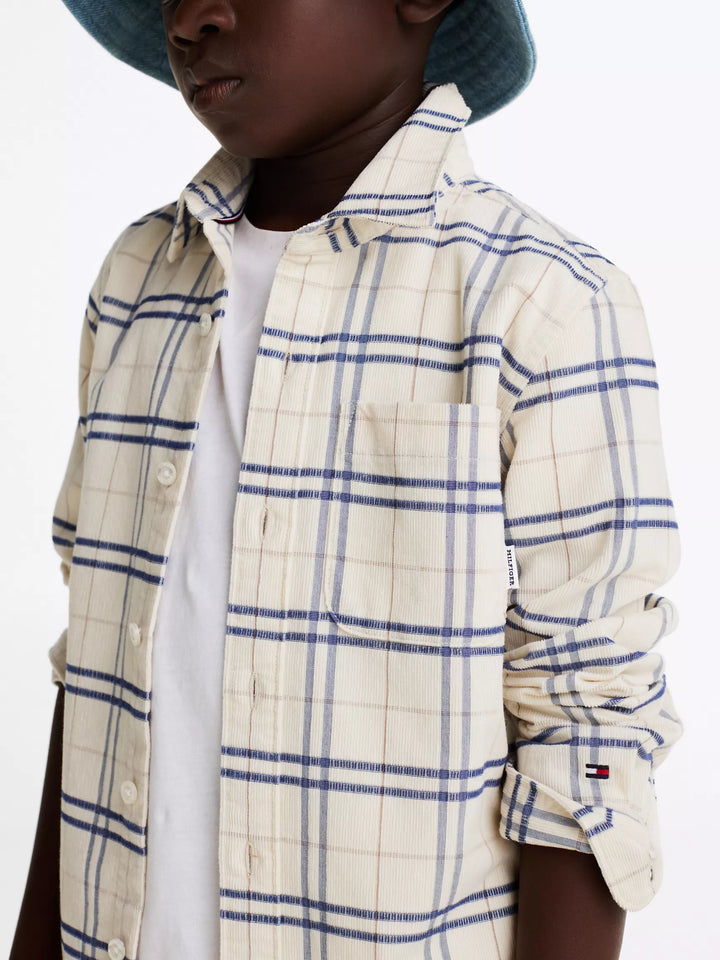 Tommy Hilfiger Kids' Long-Sleeve Check Stretch Shirt