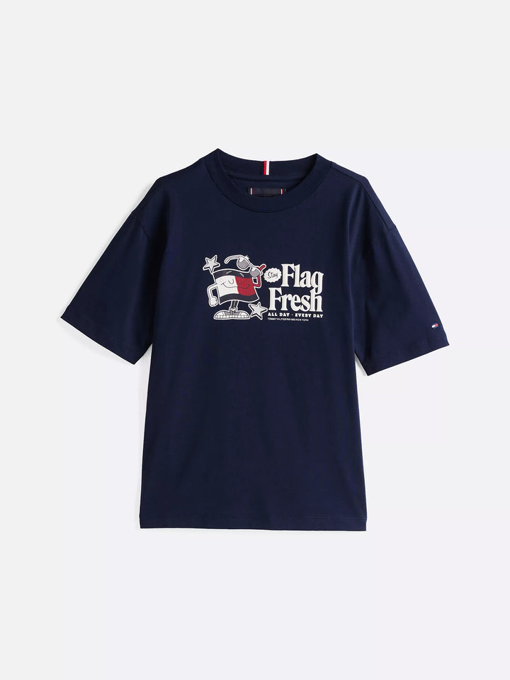 Tommy Hilfiger Kids' Flag Fresh Logo T-Shirt