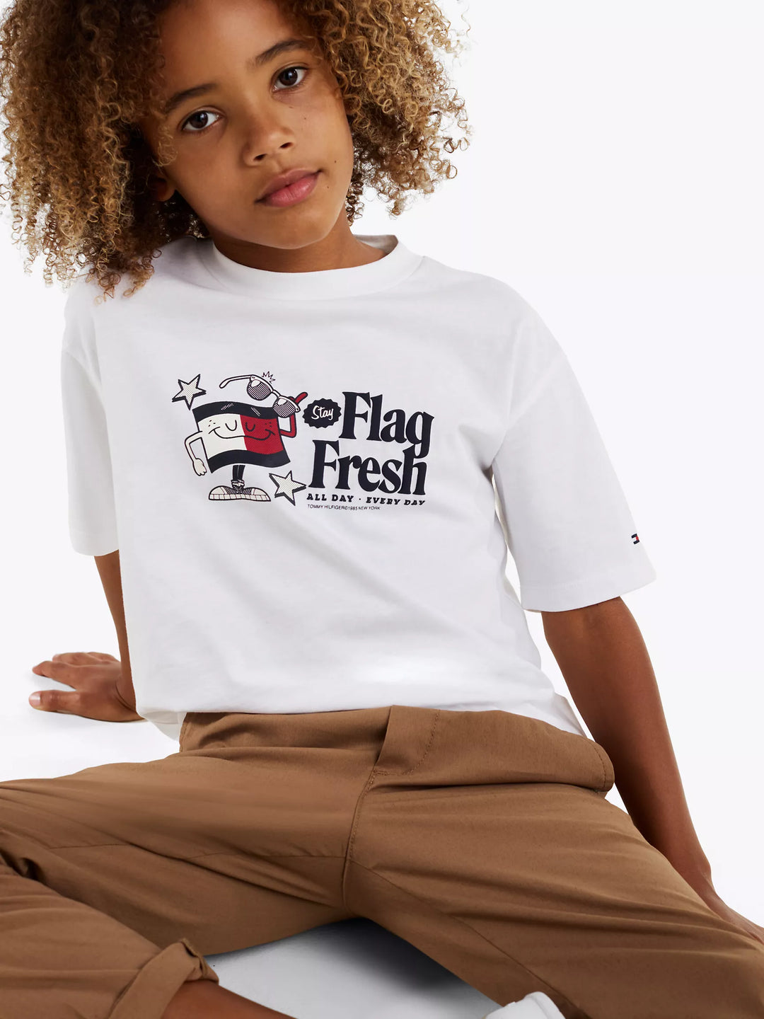 Tommy Hilfiger Kids' Flag Fresh Logo T-Shirt