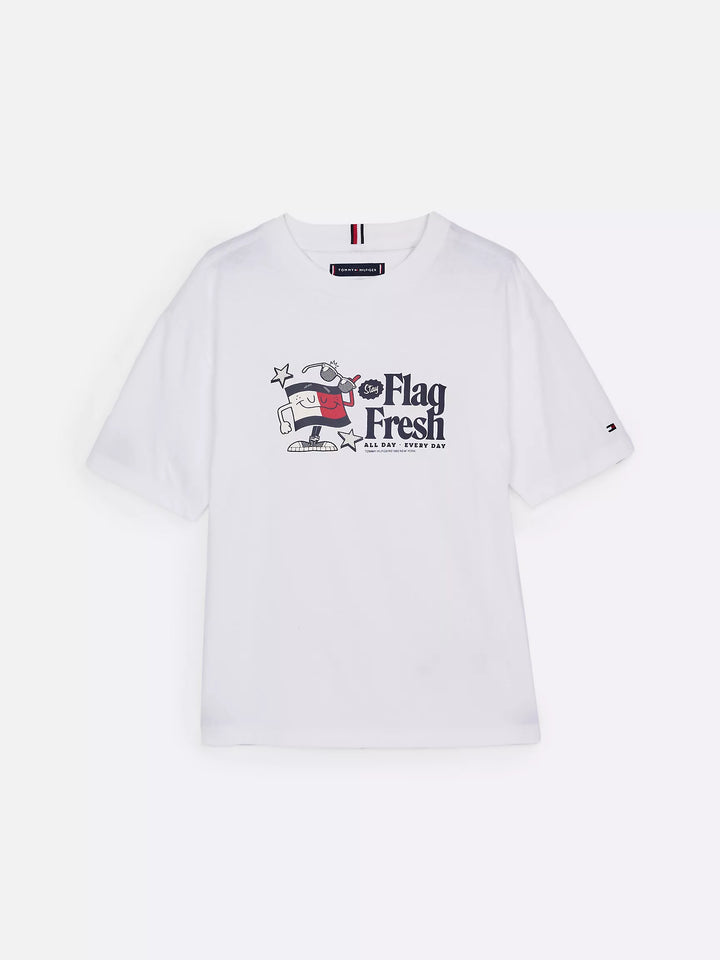 Tommy Hilfiger Kids' Flag Fresh Logo T-Shirt