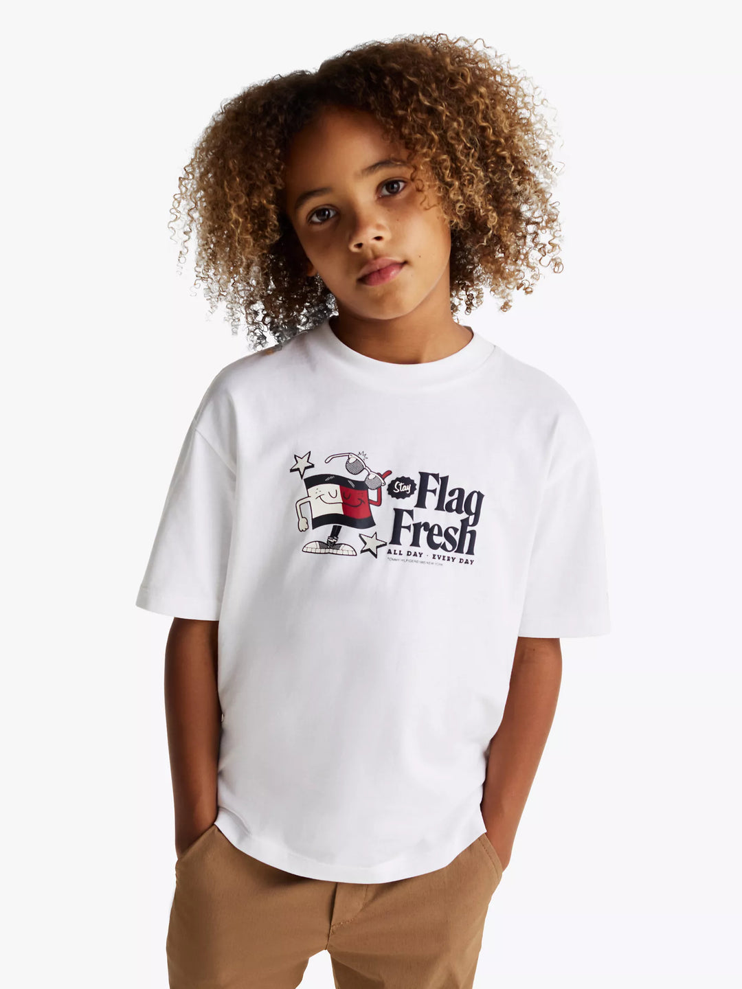 Tommy Hilfiger Kids' Flag Fresh Logo T-Shirt