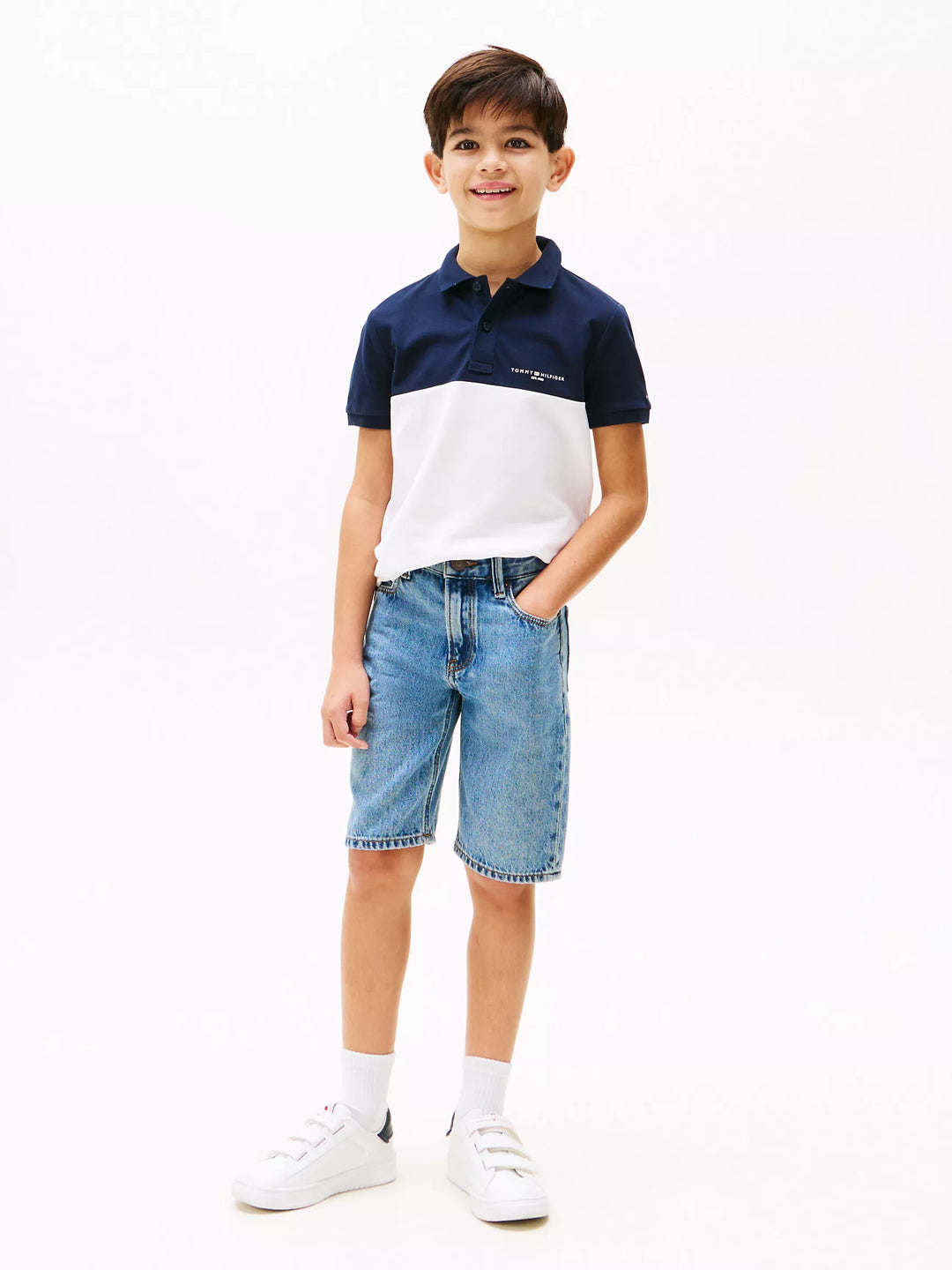 Tommy Hilfiger Kids' Mini Logo Colorblock Polo