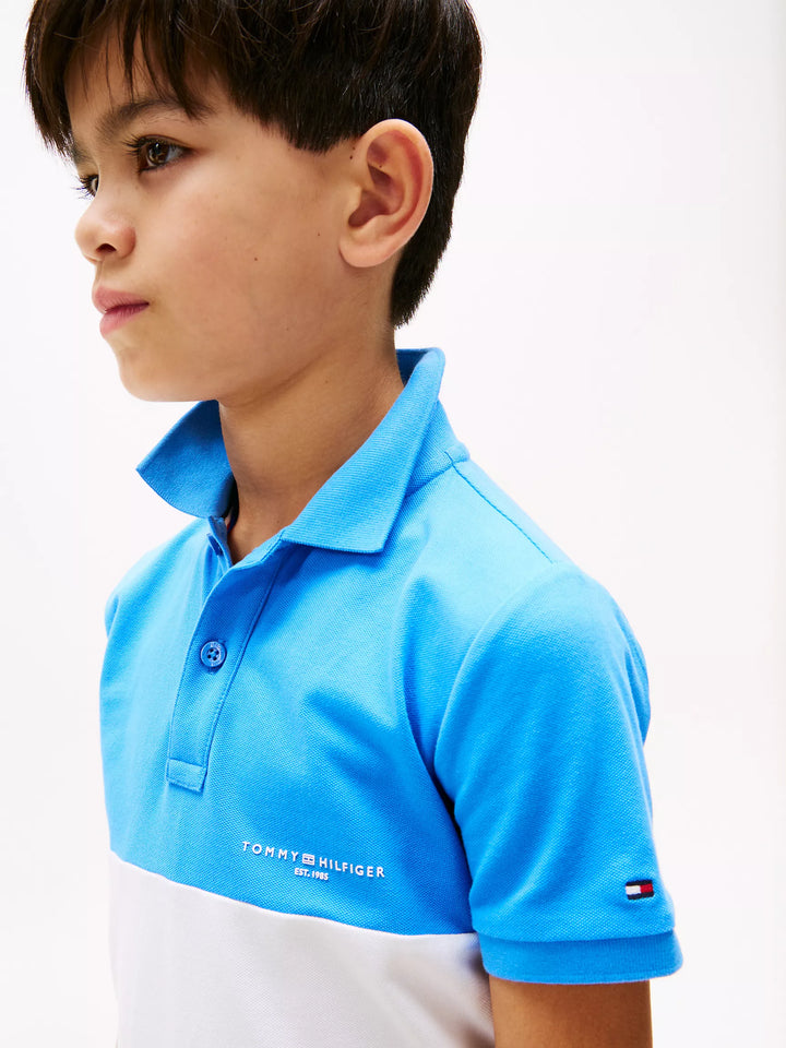 Tommy Hilfiger Kids' Mini Logo Colorblock Polo
