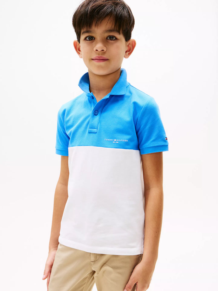 Tommy Hilfiger Kids' Mini Logo Colorblock Polo