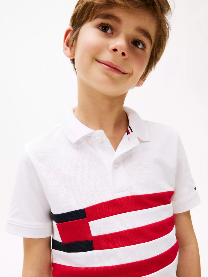 Tommy Hilfiger Kids' Colorblock Flag Polo