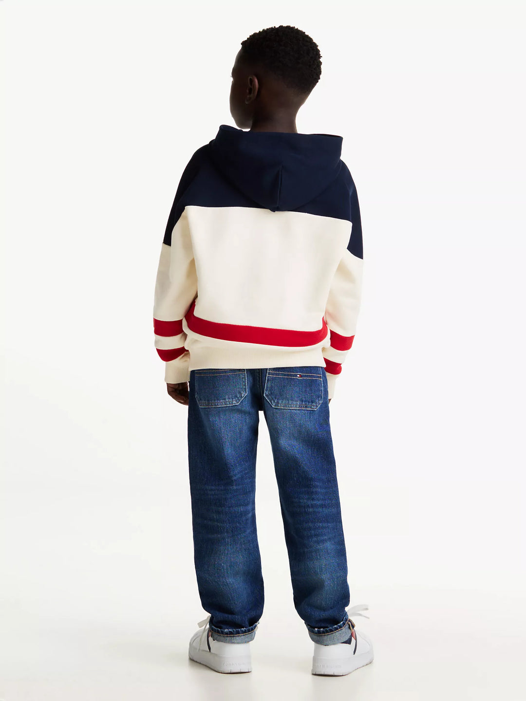 Tommy Hilfiger Kids' Stripe Monotype Logo Hoodie