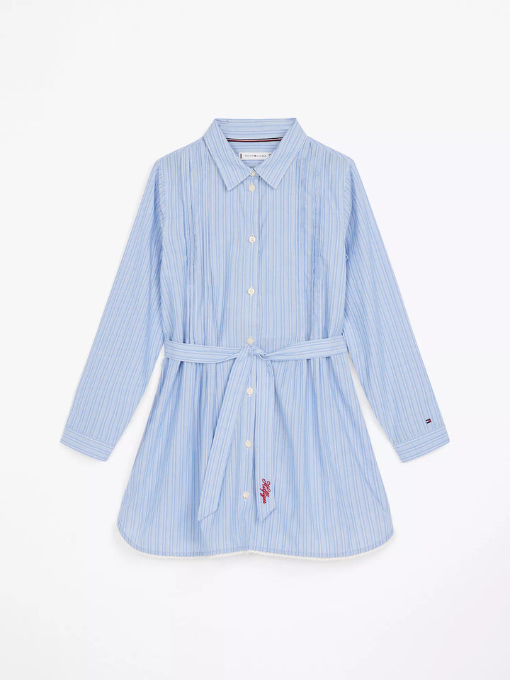 Tommy Hilfiger Kids' Long-Sleeve Stripe Shirtdress