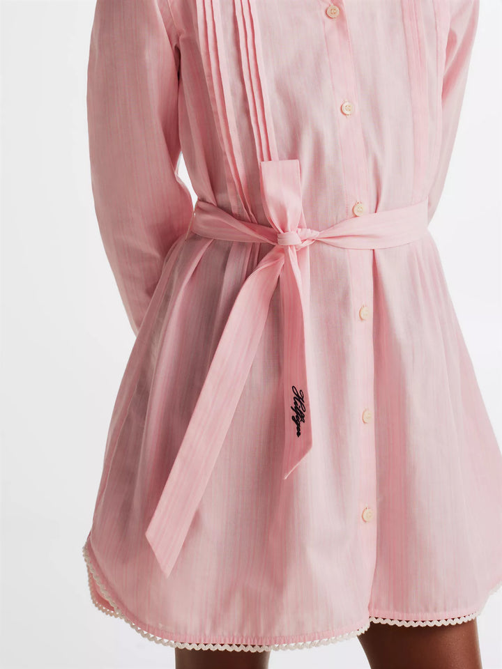 Tommy Hilfiger Kids' Long-Sleeve Stripe Shirtdress
