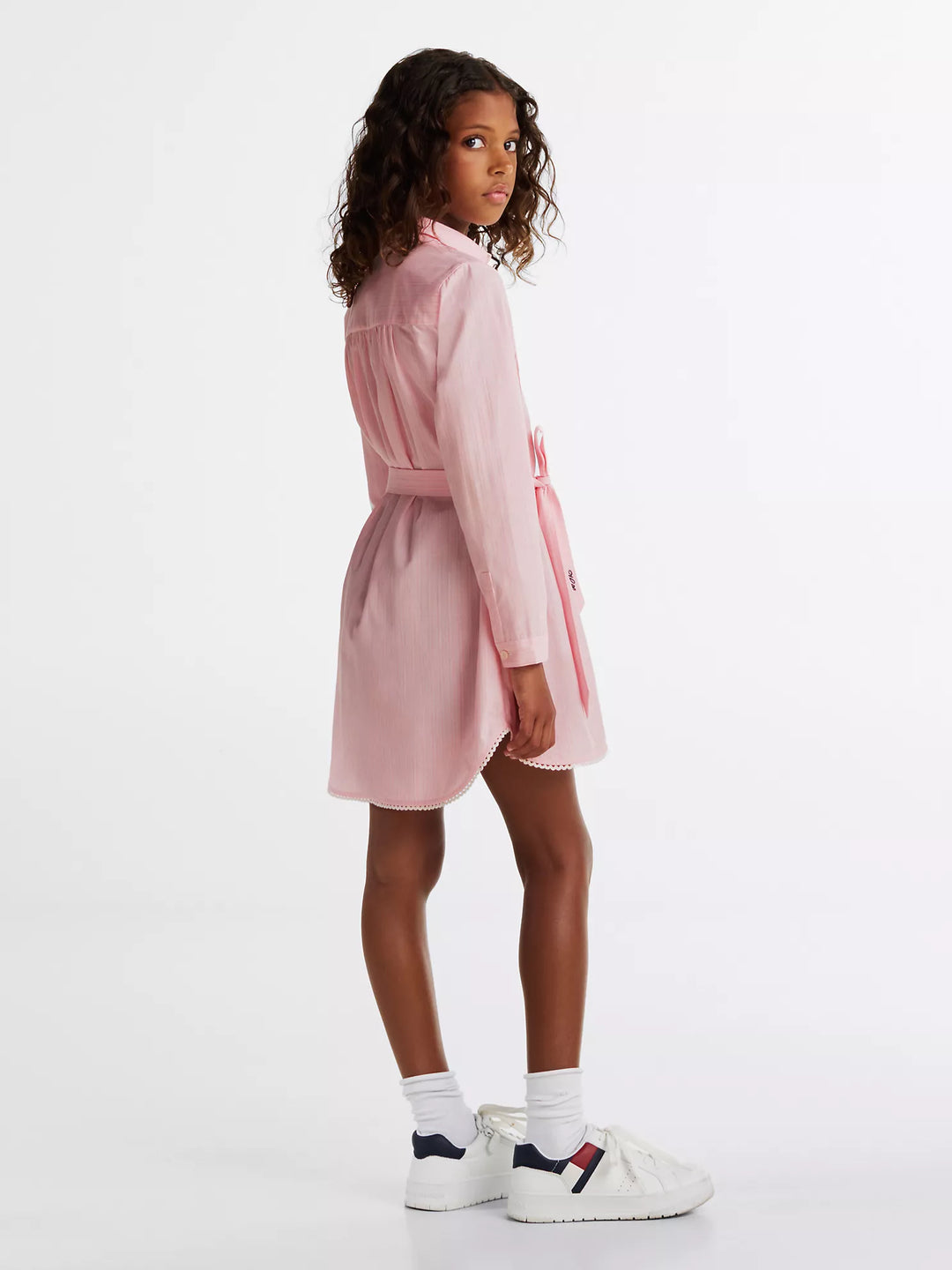 Tommy Hilfiger Kids' Long-Sleeve Stripe Shirtdress