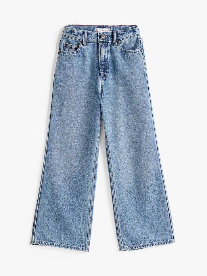 Tommy Hilfiger Kids' High Rise Wide-Leg Jean