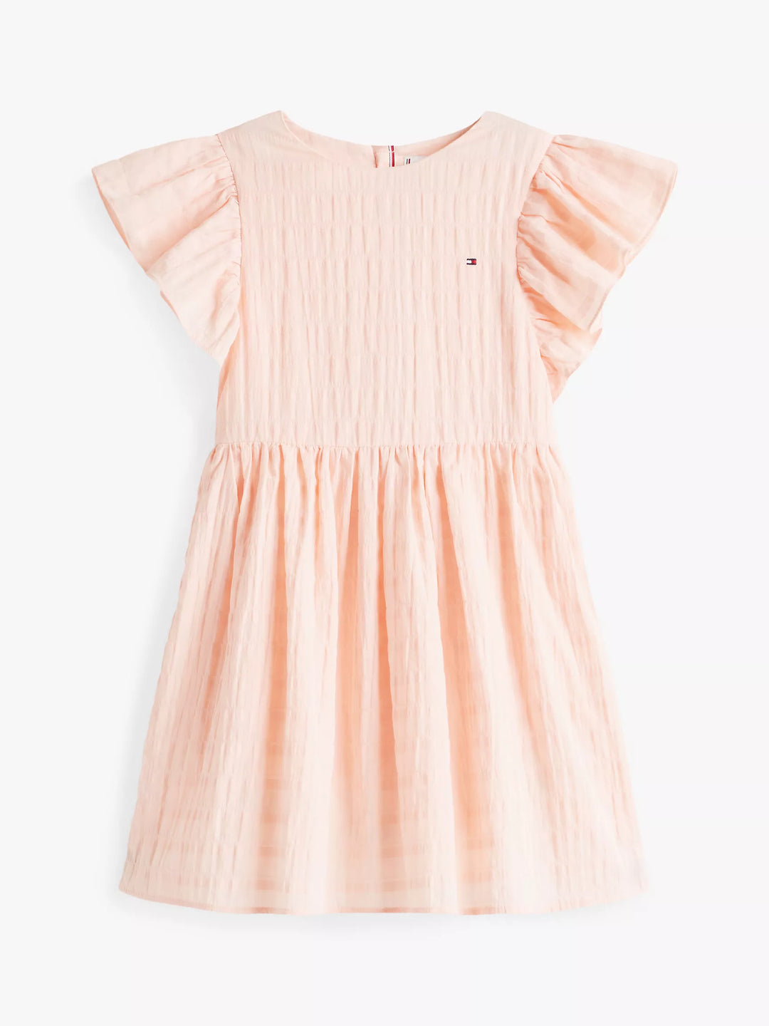 Tommy Hilfiger Kids' Textured Flutter-Sleeve Dress