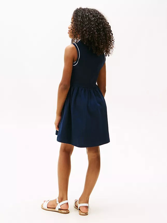 Tommy Hilfiger Kids' Sleeveless Stretch Polo Dress