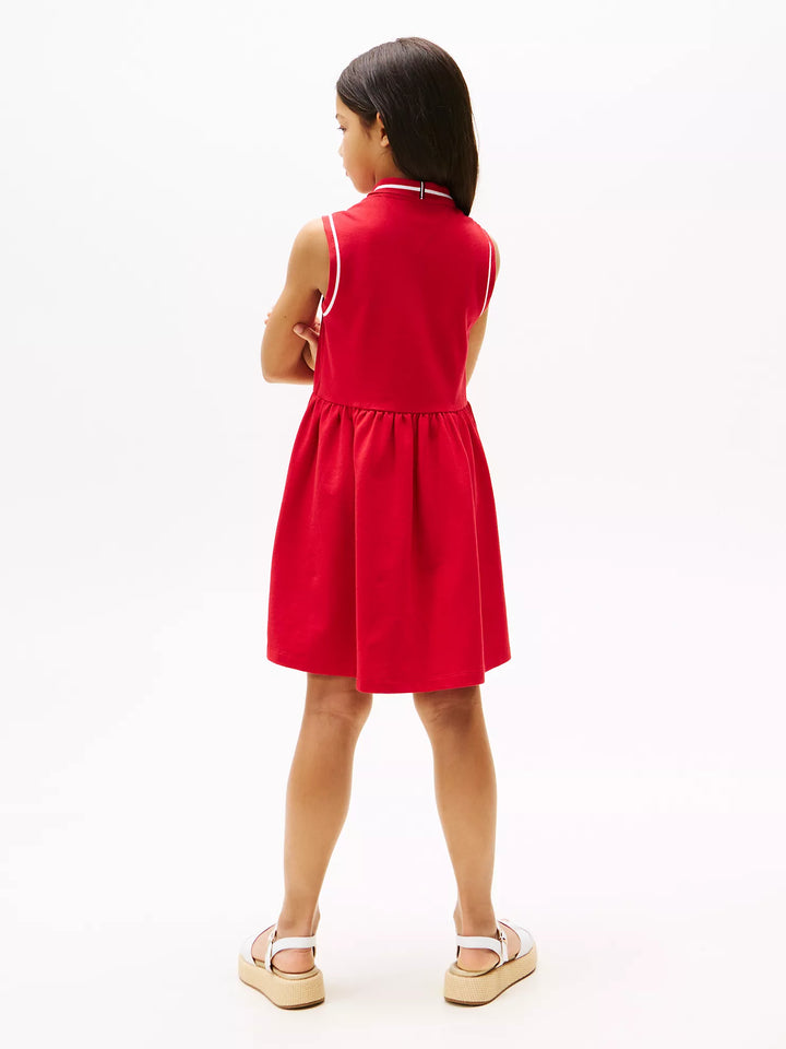 Tommy Hilfiger Kids' Sleeveless Stretch Polo Dress