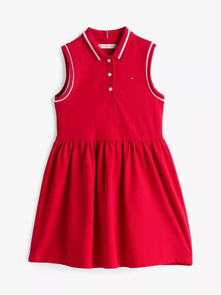 Tommy Hilfiger Kids' Sleeveless Stretch Polo Dress