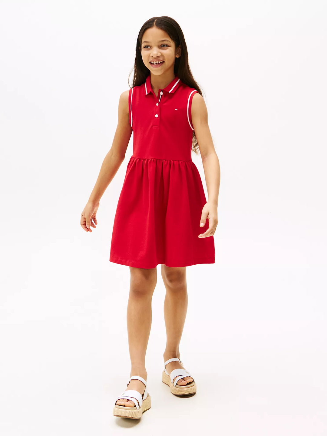 Tommy Hilfiger Kids' Sleeveless Stretch Polo Dress