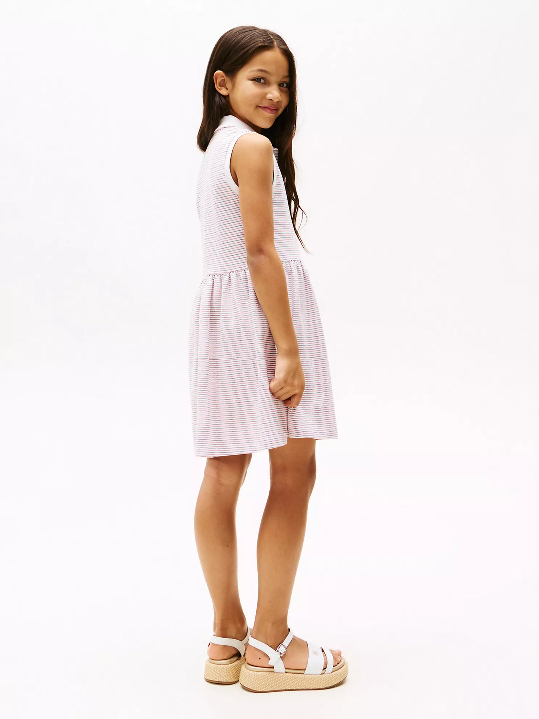 Tommy Hilfiger Kids' Sleeveless Stretch Polo Dress