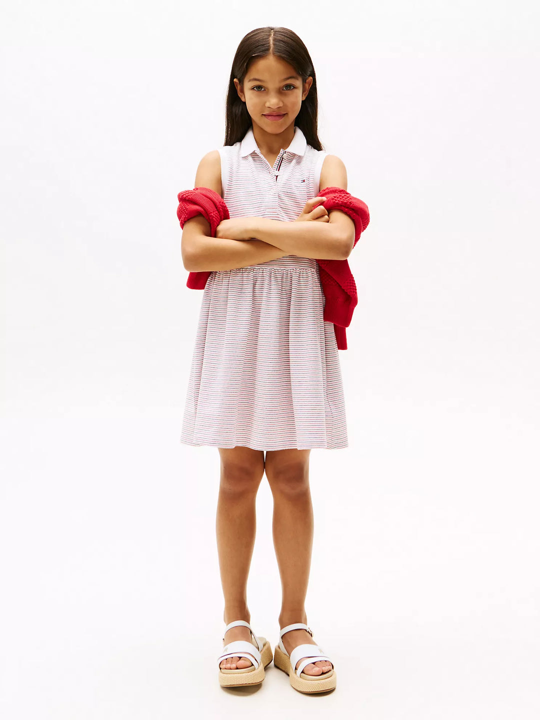 Tommy Hilfiger Kids' Sleeveless Stretch Polo Dress