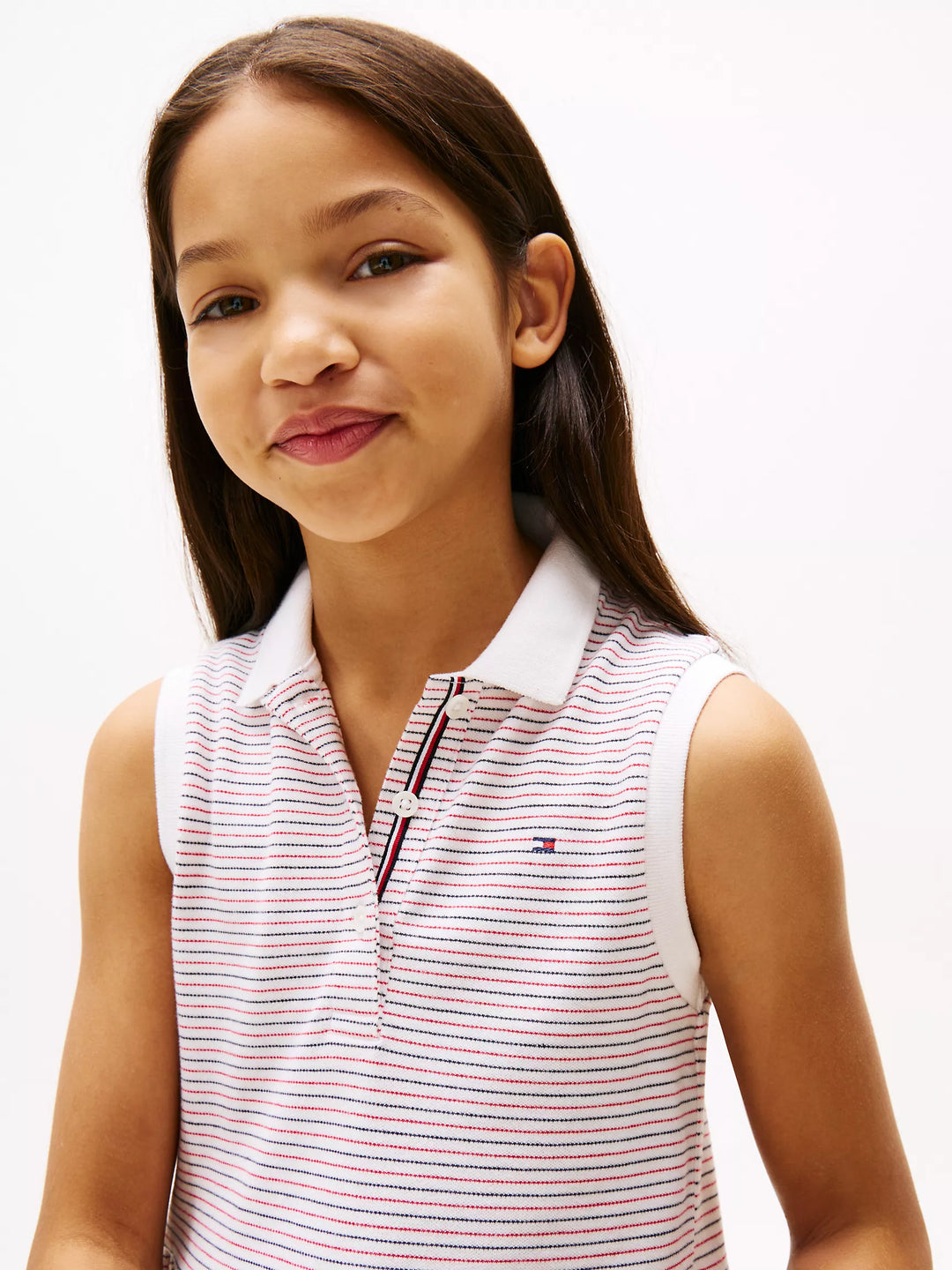 Tommy Hilfiger Kids' Sleeveless Stretch Polo Dress